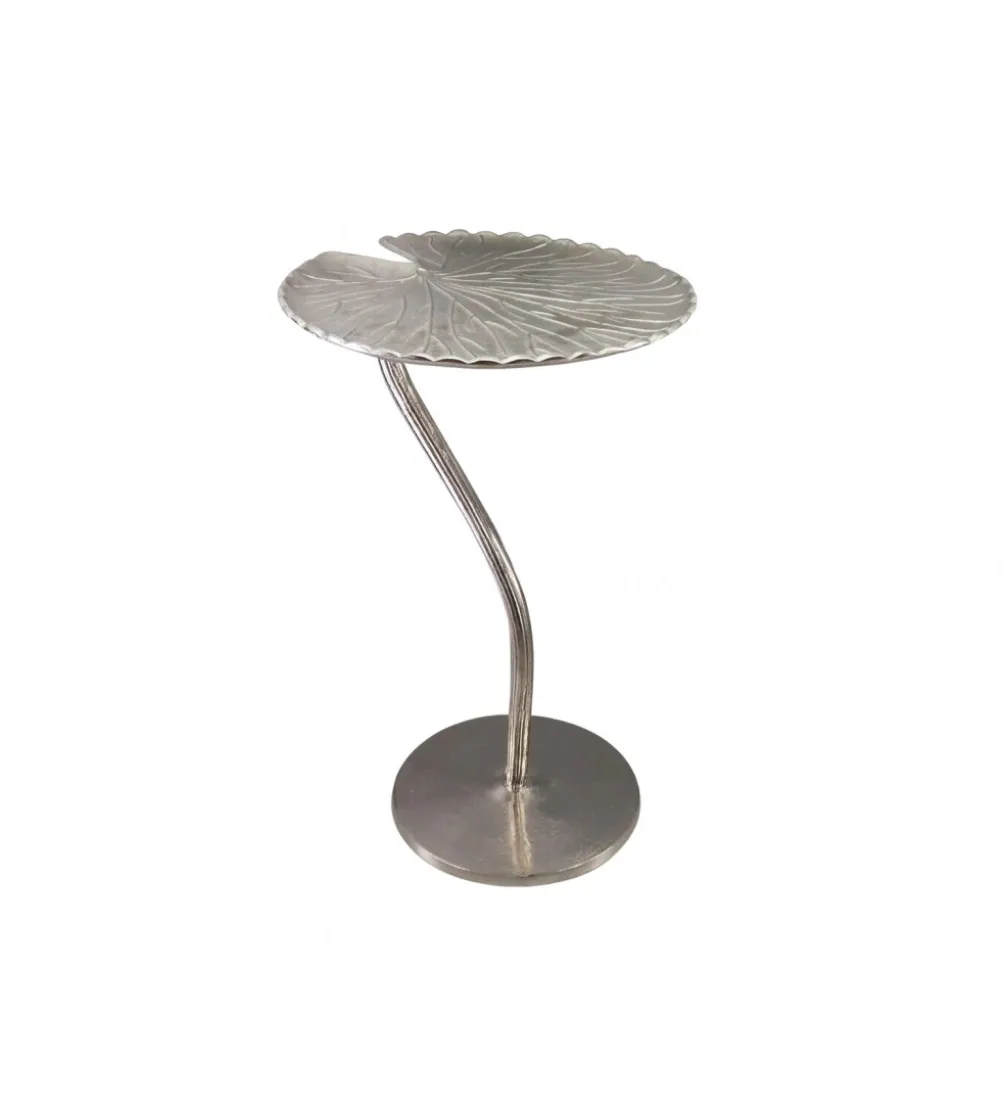 Stolik kawowy KUFUMU 41 cm srebrny