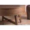 Stolik kawowy KYOTO 70 cm z schowkiem drewno mango