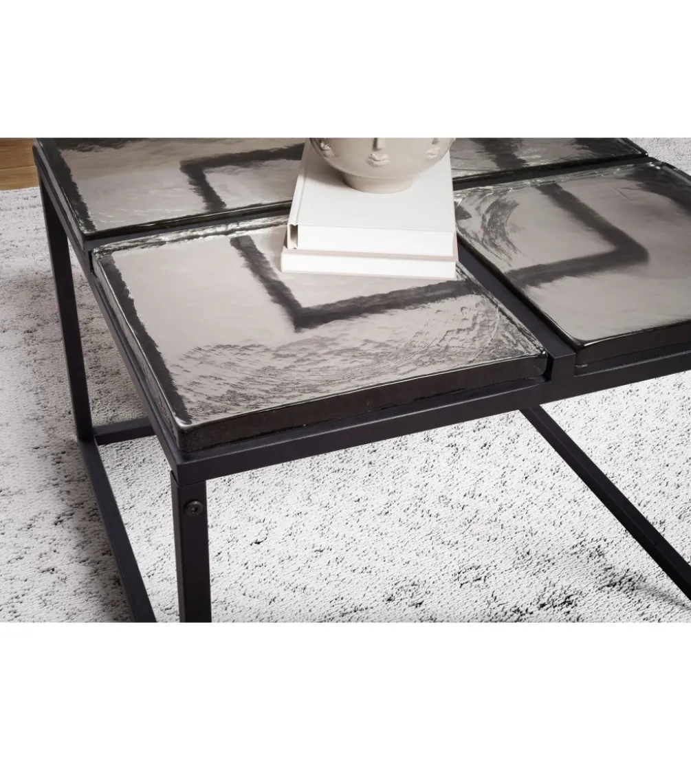 Stolik kawowy LAILA 58 cm czarny
