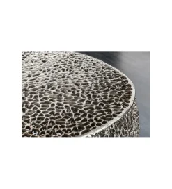 Stolik Kawowy Leaf 80 Cm srebrny