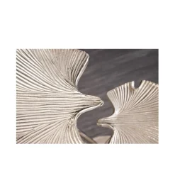 Stolik kawowy Leaf 52 cm srebrny