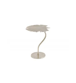 Stolik kawowy Leaf 53 cm srebrny