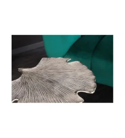 Stolik kawowy Leaf 53 cm srebrny