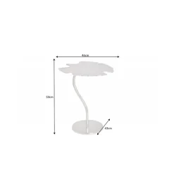Stolik kawowy Leaf 53 cm srebrny