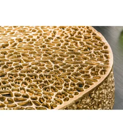 Stolik Kawowy Leaf 80 Cm złoty