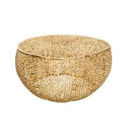 Stolik Kawowy Leaf 80 Cm złoty