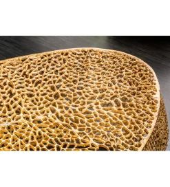 Stolik kawowy Leaf 120 cm złoty