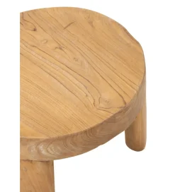 Stolik kawowy LEONI set 2 drewno teak