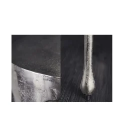 Stolik kawowy Liquid Line 51 cm srebrny