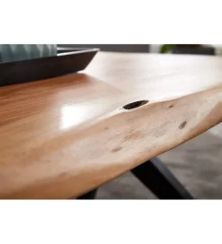 Stolik kawowy LOFIN 115 cm drewno akacja