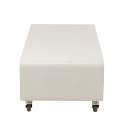 Stolik kawowy LOUNGE 90 x 30 cm beżowa na kołach