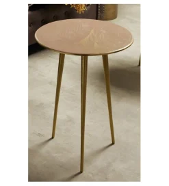 Stolik kawowy Luma 40 cm brązowy