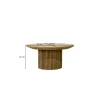 Stolik kawowy LUSAN 80 cm drewno teak