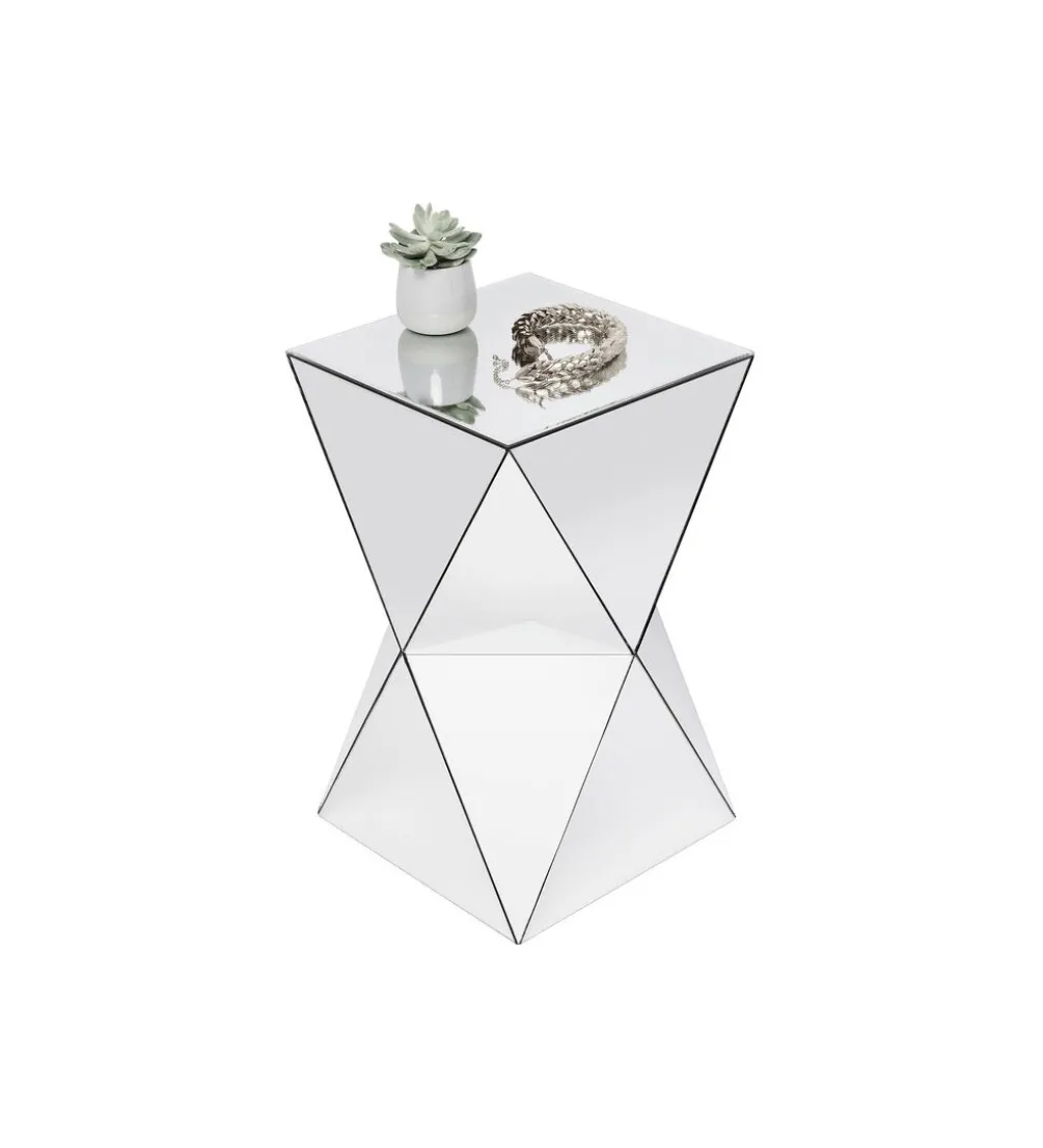 Stolik kawowy LUXURY TRIANGLE 32 cm lustrzany