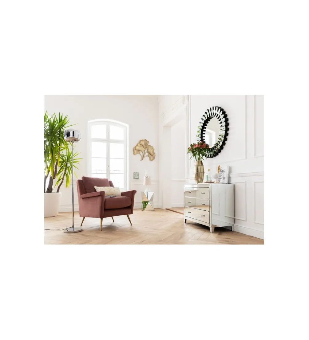 Stolik kawowy LUXURY TRIANGLE 32 cm lustrzany