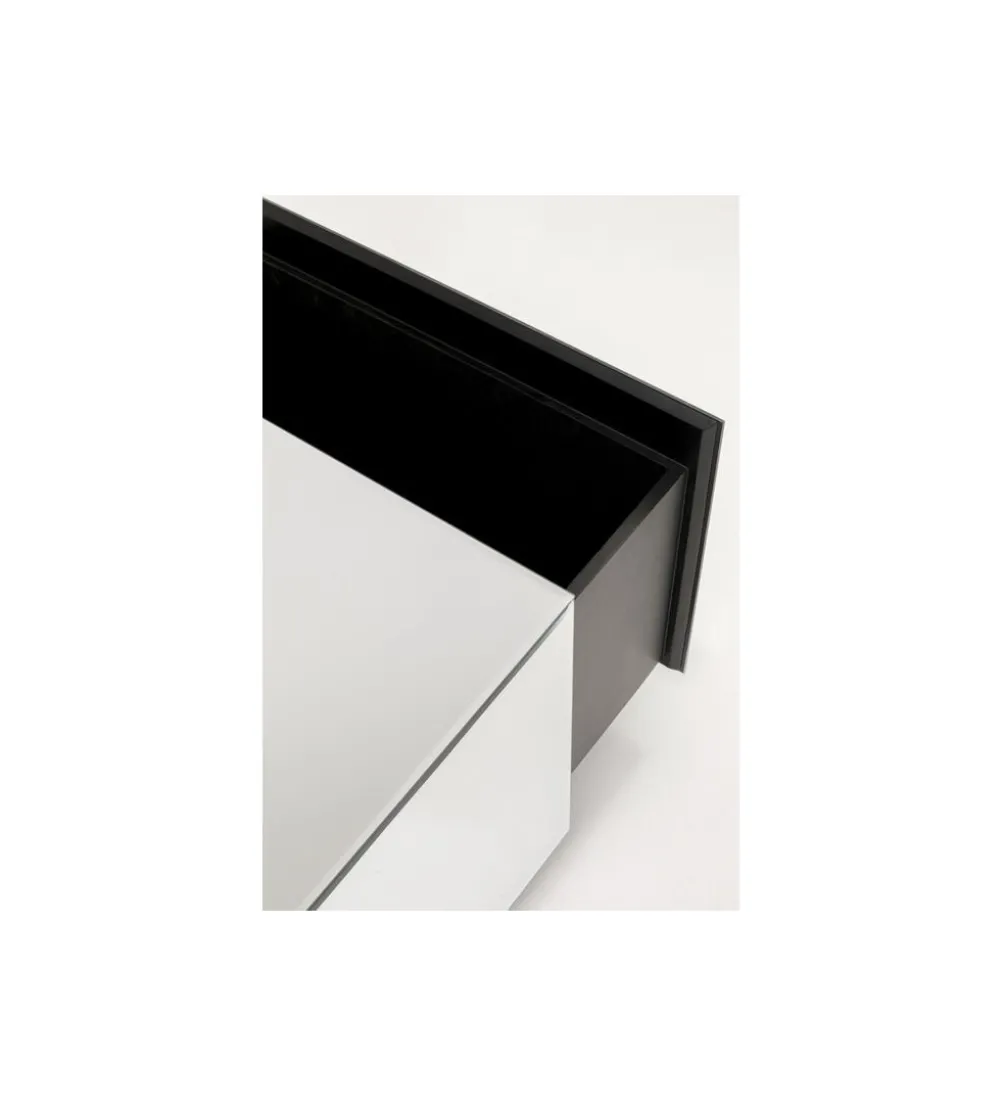 Stolik kawowy LUXY MIRROR TRUNK 80 cm z szufladami