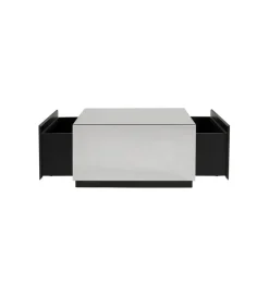 Stolik kawowy LUXY MIRROR TRUNK 80 cm z szufladami