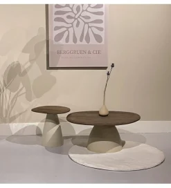 Stolik kawowy MARONI  50 cm drewno mango brąz