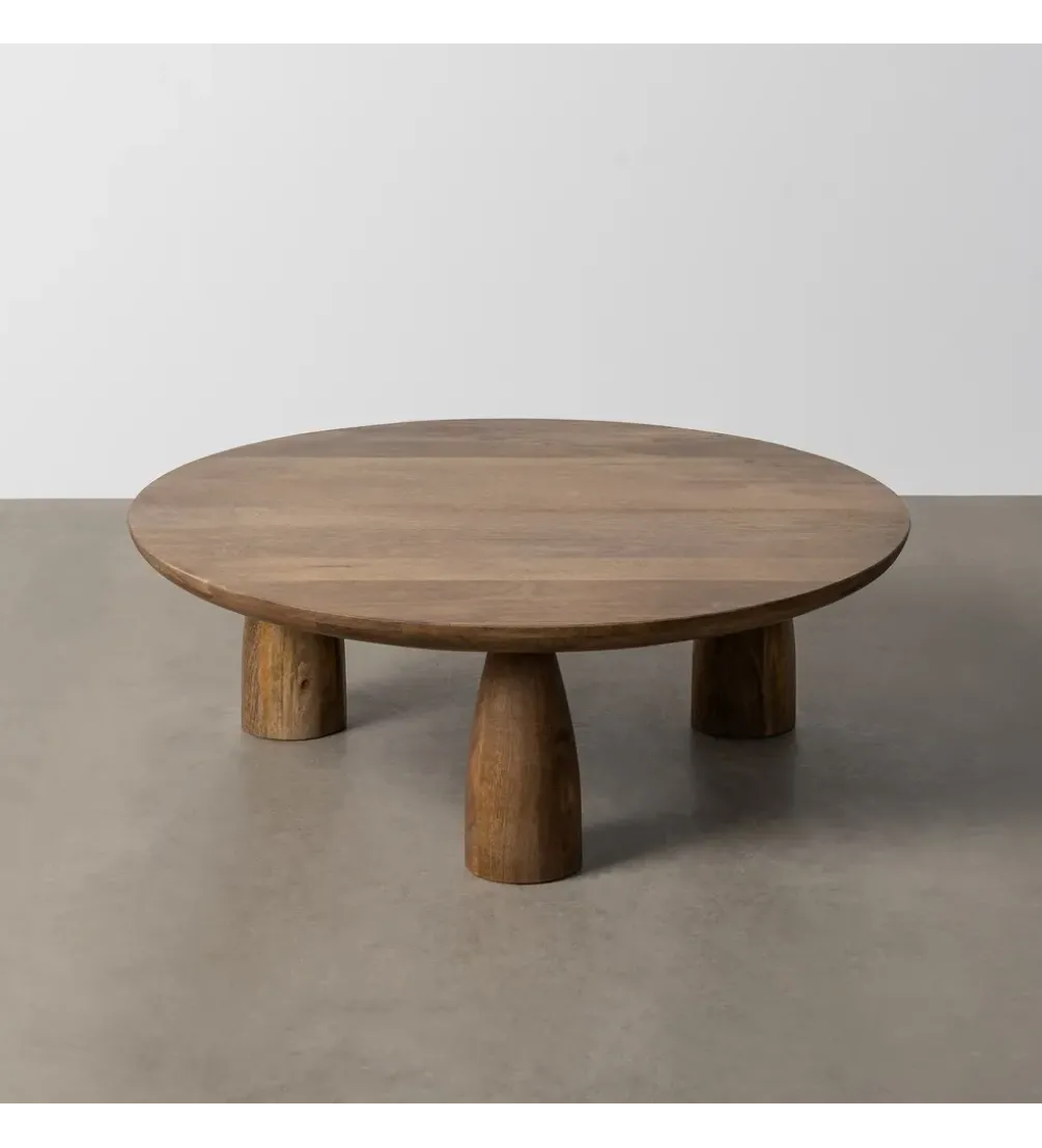 Stolik kawowy MENT 90 cm drewno mango