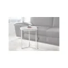 Stolik kawowy Modular 40 cm biało srebrny