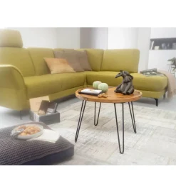 Stolik kawowy MULME 60 cm drewno sheesham
