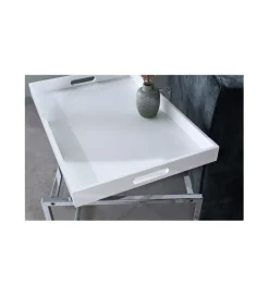 Stolik kawowy OKTAWIAN Elements set 3 biały