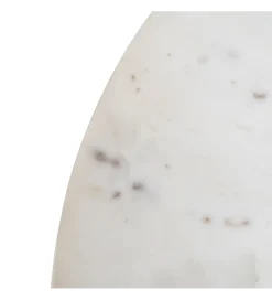 Stolik kawowy ONAKI 75 cm drewno mango marmur biały