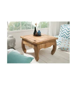 Stolik kawowy Opium Antique 60 cm drewno Mango