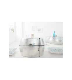 Stolik kawowy Orient 60 cm srebrny