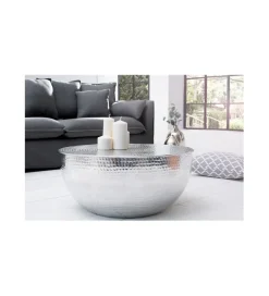 Stolik kawowy Orient 60 cm srebrny