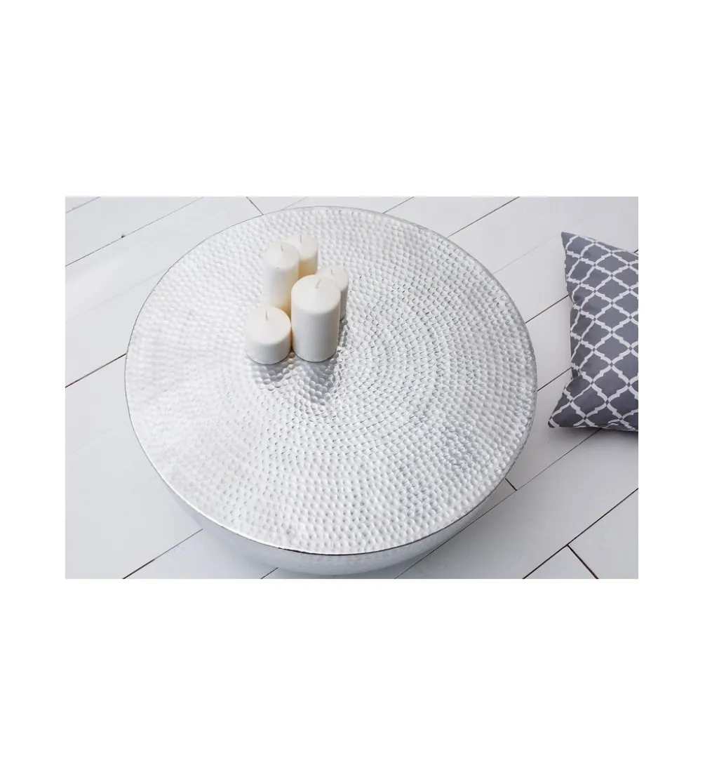 Stolik kawowy Orient 60 cm srebrny