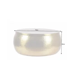 Stolik Kawowy Orient 70 Cm Złoty