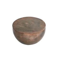 Stolik kawowy Orient II 60 cm antyczna miedź