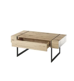 Stolik kawowy PAPHOS 110 cm w optyce dąb sękaty