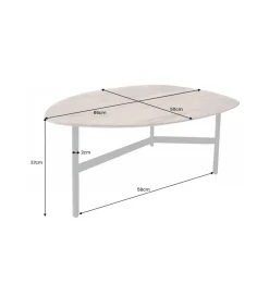 Stolik kawowy PARMIO 85 cm drewno sheesham