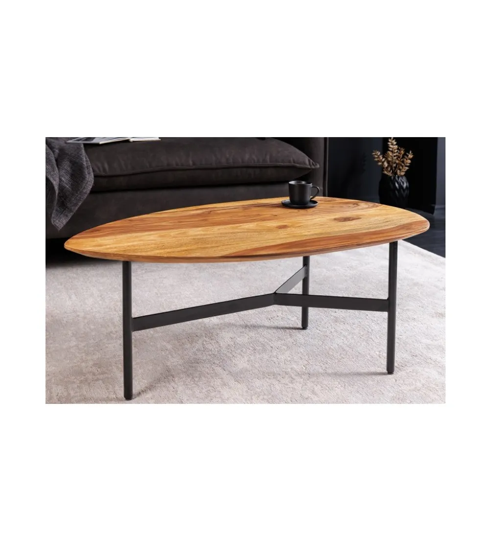 Stolik kawowy PARMIO 85 cm drewno sheesham
