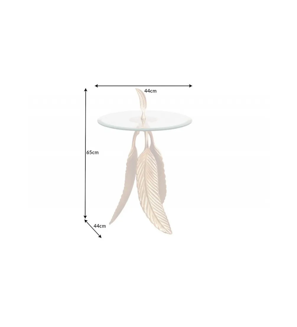 Stolik kawowy PENNA 44 cm złoty
