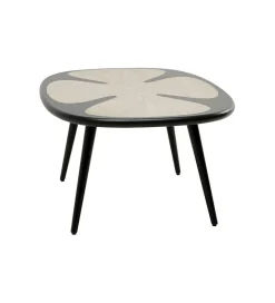 Stolik kawowy PETAL 90 cm naturalny czarny