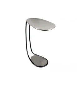 Stolik kawowy RIKAPI 42 cm srebrny