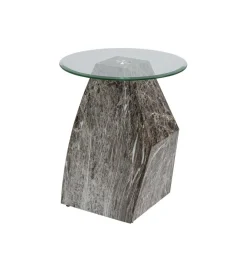 Stolik kawowy ROCKY 45 cm szary marmur