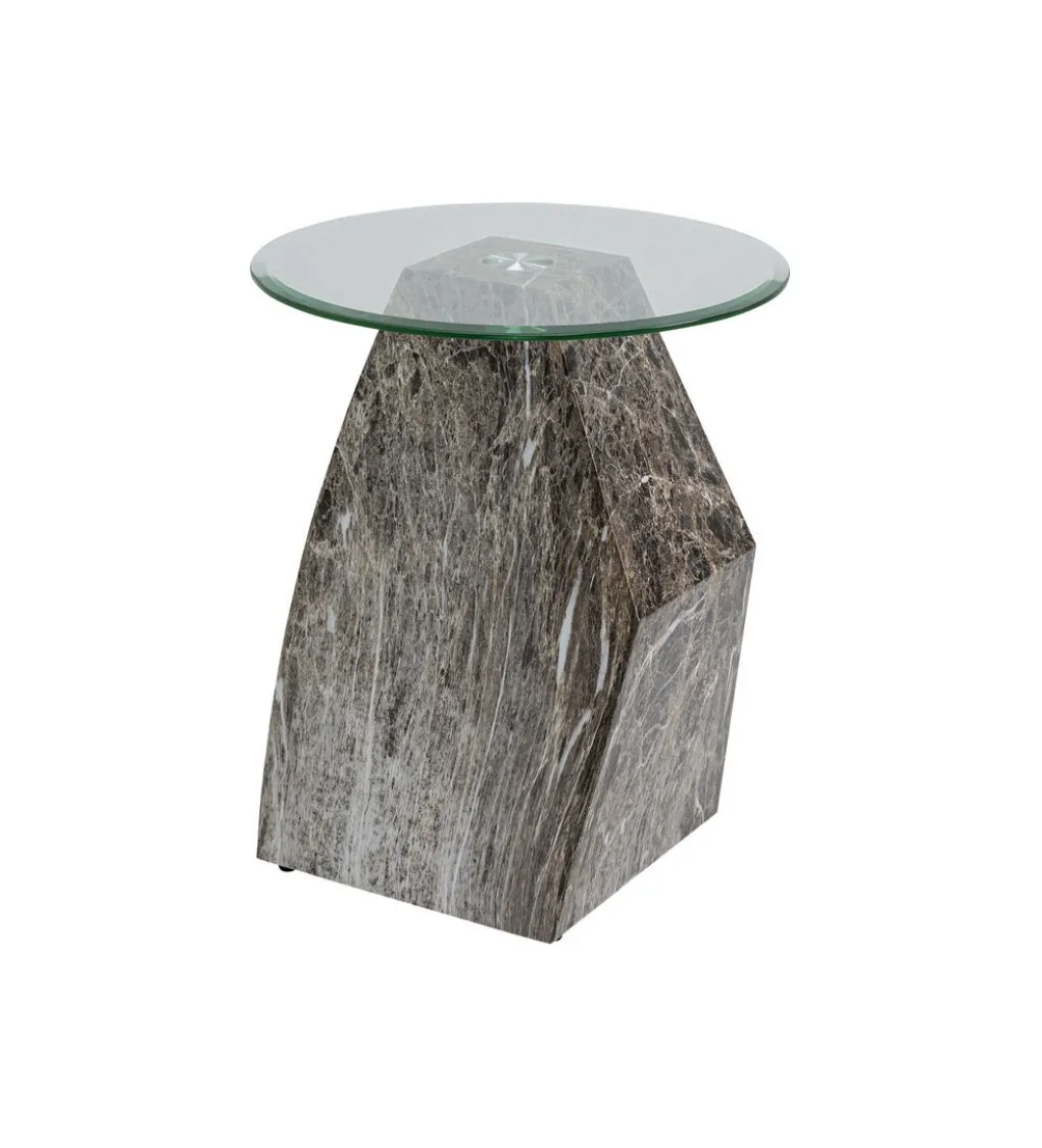 Stolik kawowy ROCKY 45 cm szary marmur