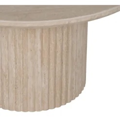 Stolik kawowy SAMETR 70 cm jasnobeżowy