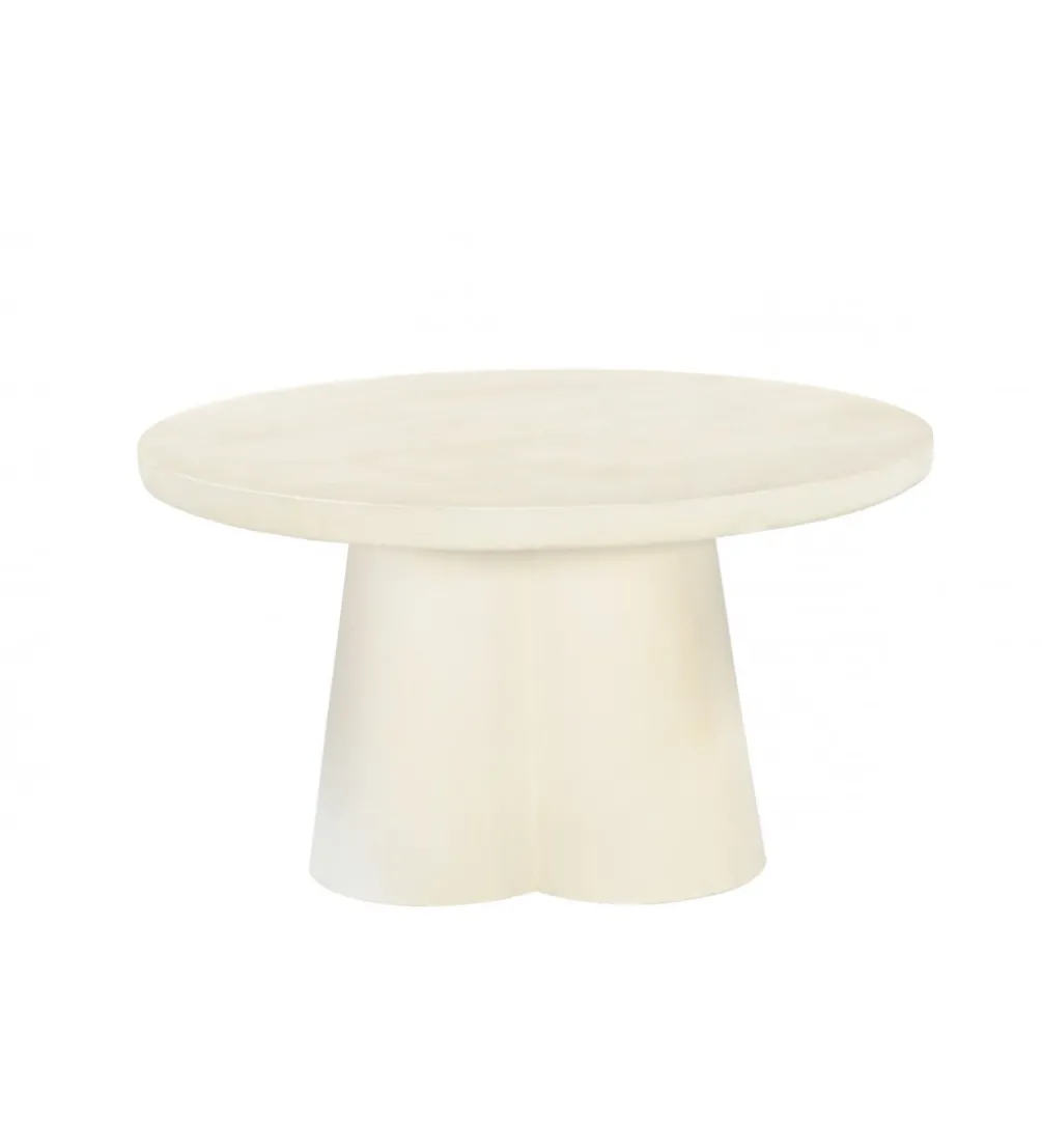 Stolik kawowy SANDI 80 cm kremowy