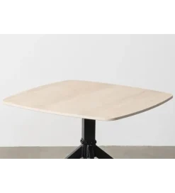 Stolik kawowy SASAN 60 cm efekt białego marmuru