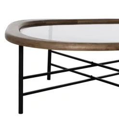 Stolik kawowy SATAMY 120 cm naturalny czarny