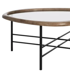 Stolik kawowy SATAMY 76 cm naturalny czarny