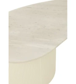 Stolik kawowy SHADA 121 cm biały marmur
