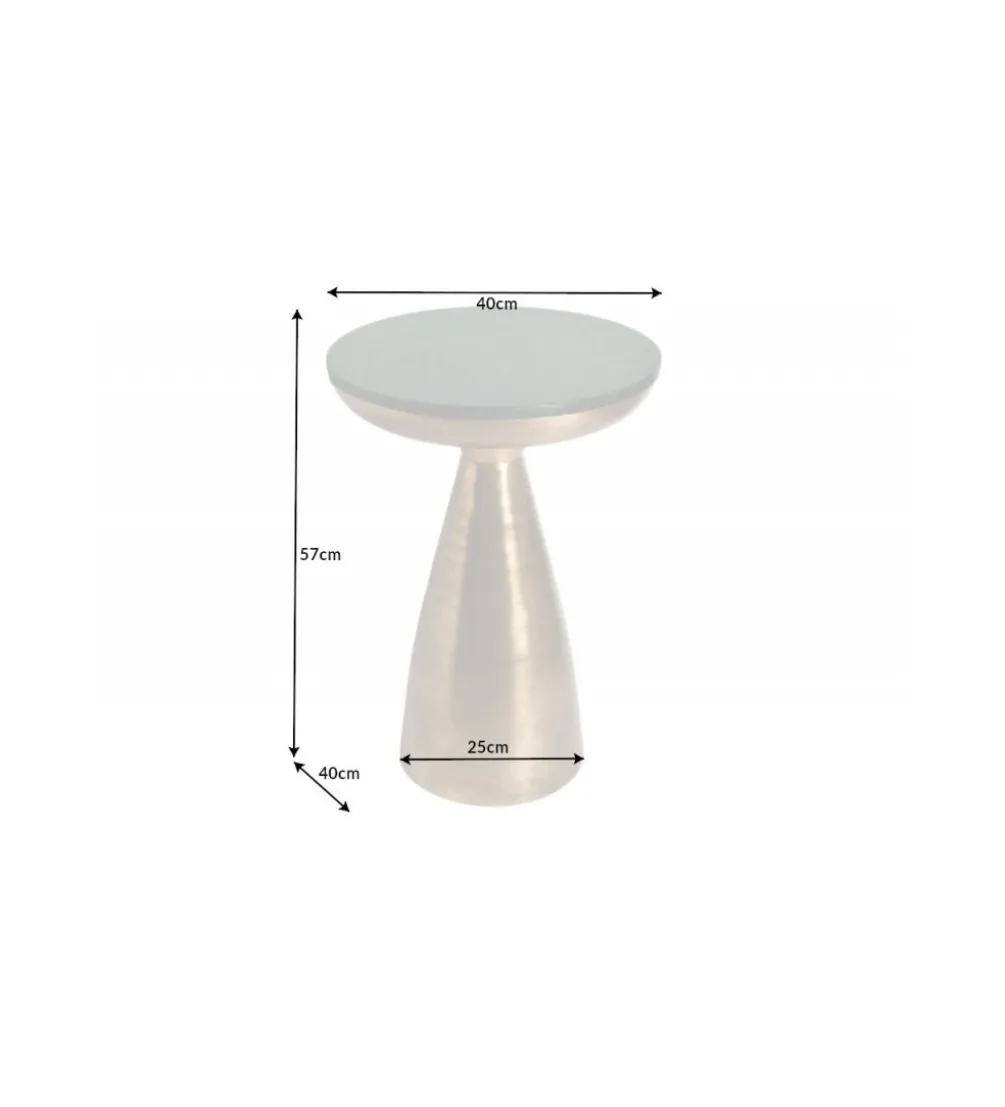 Stolik kawowy SPEZIA 40 cm marmur zielony