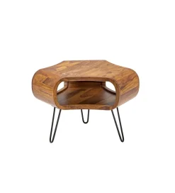 Stolik kawowy SPIN RETRO 60 cm drewno Sheesham