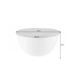 Stolik Kawowy Storage Orient 60 Cm srebrny Z Blatem drewna akacji